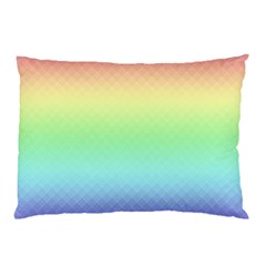 Pastel Rainbow Diamond Pattern Pillow Case (two Sides) by SpinnyChairDesigns