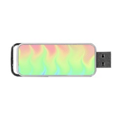 Pastel Rainbow Flame Ombre Portable Usb Flash (one Side) by SpinnyChairDesigns