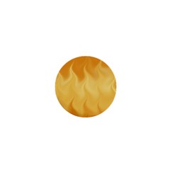 Gold Flame Ombre 1  Mini Magnets by SpinnyChairDesigns