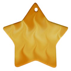 Gold Flame Ombre Ornament (star) by SpinnyChairDesigns