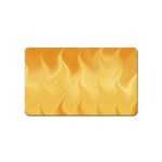 Gold Flame Ombre Magnet (Name Card) Front