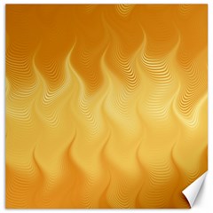 Gold Flame Ombre Canvas 20  X 20  by SpinnyChairDesigns