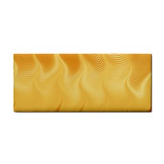 Gold Flame Ombre Hand Towel by SpinnyChairDesigns