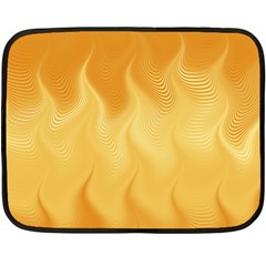 Gold Flame Ombre Fleece Blanket (mini) by SpinnyChairDesigns