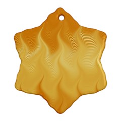 Gold Flame Ombre Ornament (snowflake) by SpinnyChairDesigns