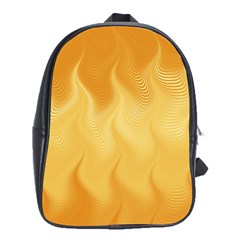 Gold Flame Ombre School Bag (xl) by SpinnyChairDesigns