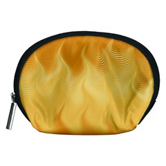 Gold Flame Ombre Accessory Pouch (medium) by SpinnyChairDesigns