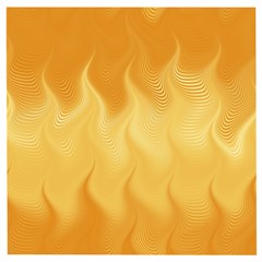 Gold Flame Ombre Wooden Puzzle Square by SpinnyChairDesigns