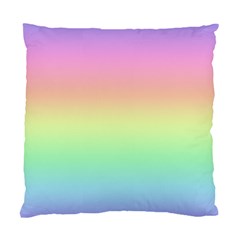 Pastel Rainbow Ombre Standard Cushion Case (two Sides) by SpinnyChairDesigns