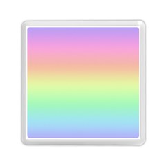 Pastel Rainbow Ombre Memory Card Reader (square) by SpinnyChairDesigns