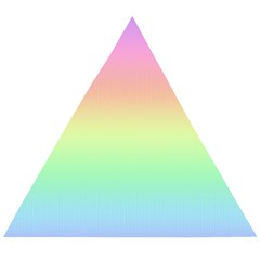 Pastel Rainbow Ombre Wooden Puzzle Triangle by SpinnyChairDesigns