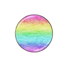 Rainbow Ombre Texture Hat Clip Ball Marker (10 Pack) by SpinnyChairDesigns