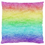 Rainbow Ombre Texture Large Cushion Case (Two Sides) Back