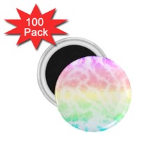 Pastel Rainbow Tie Dye 1 75  Magnets (100 Pack)  by SpinnyChairDesigns