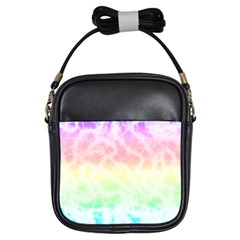 Pastel Rainbow Tie Dye Girls Sling Bag by SpinnyChairDesigns