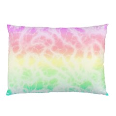 Pastel Rainbow Tie Dye Pillow Case (two Sides) by SpinnyChairDesigns