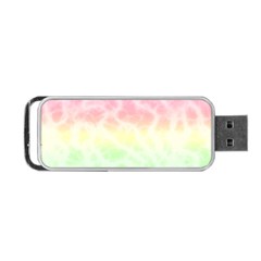 Pastel Rainbow Tie Dye Portable Usb Flash (one Side) by SpinnyChairDesigns