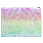 Pastel Rainbow Tie Dye Cosmetic Bag (XXL) Back