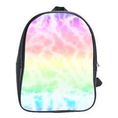 Pastel Rainbow Tie Dye School Bag (xl) by SpinnyChairDesigns