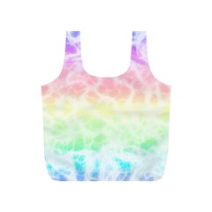 Pastel Rainbow Tie Dye Full Print Recycle Bag (s) by SpinnyChairDesigns