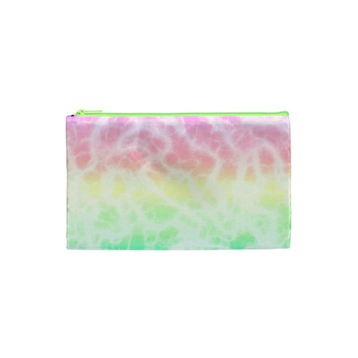 Pastel Rainbow Tie Dye Cosmetic Bag (XS)
