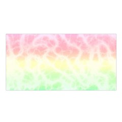 Pastel Rainbow Tie Dye Satin Shawl by SpinnyChairDesigns