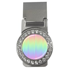 Pastel Rainbow Gradient Money Clips (cz)  by SpinnyChairDesigns