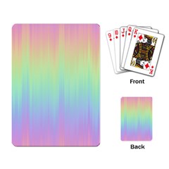 Pastel Rainbow Gradient Playing Cards Single Design (rectangle) by SpinnyChairDesigns