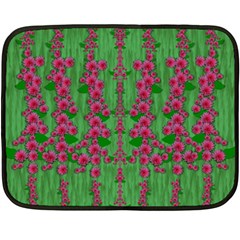 Lianas Of Sakura Branches In Contemplative Freedom Fleece Blanket (mini)