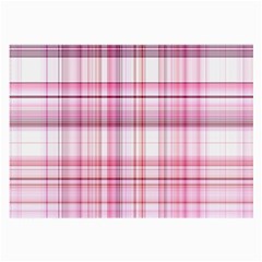 Pink Madras Plaid Large Glasses Cloth by SpinnyChairDesigns