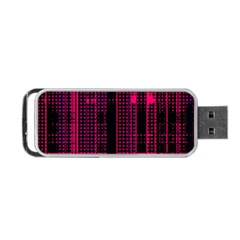 Pink Black Punk Plaid Portable Usb Flash (one Side) by SpinnyChairDesigns
