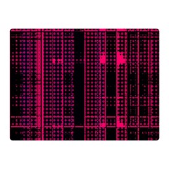 Pink Black Punk Plaid Double Sided Flano Blanket (mini)  by SpinnyChairDesigns