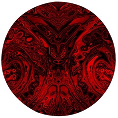 Black Magic Gothic Swirl Wooden Bottle Opener (round) by SpinnyChairDesigns