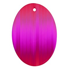 Fuchsia Ombre Color  Oval Ornament (two Sides) by SpinnyChairDesigns