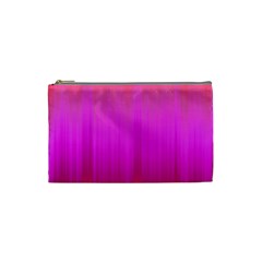 Fuchsia Ombre Color  Cosmetic Bag (small) by SpinnyChairDesigns