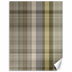 Beige Tan Madras Plaid Canvas 18  X 24  by SpinnyChairDesigns