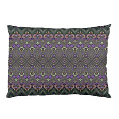 Boho Hearts And Flowers Pillow Case by SpinnyChairDesigns
