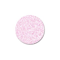 Pink And White Checkered Golf Ball Marker (10 Pack) by SpinnyChairDesigns