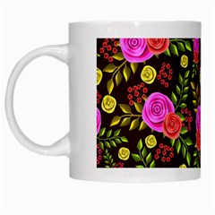 Background Rose Wallpaper White Mugs