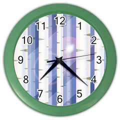 Birch Tree Forest Digital Color Wall Clock by Mariart