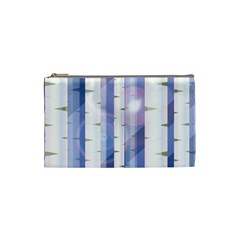 Birch Tree Forest Digital Cosmetic Bag (small)