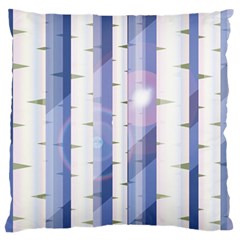 Birch Tree Forest Digital Large Flano Cushion Case (One Side)