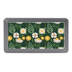 Flower Green Pattern Floral Memory Card Reader (mini)