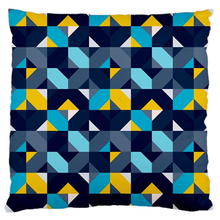 Geometric Hypnotic Shapes Large Cushion Case (Two Sides)