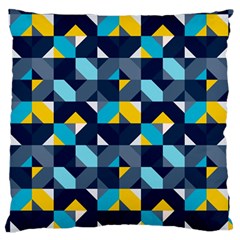 Geometric Hypnotic Shapes Standard Flano Cushion Case (one Side) by tmsartbazaar