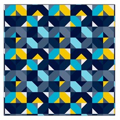 Geometric Hypnotic Shapes Large Satin Scarf (square)