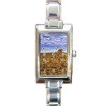 Patagonia Landscape Scene, Santa Cruz - Argentina Rectangle Italian Charm Watch Front