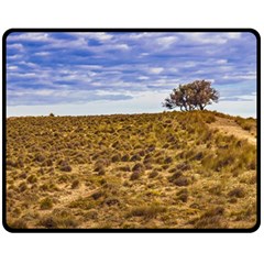 Patagonia Landscape Scene, Santa Cruz - Argentina Double Sided Fleece Blanket (medium)  by dflcprintsclothing