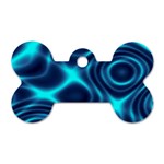 Blue Wave 2 Dog Tag Bone (One Side) Front