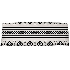 Black And White Aztec Body Pillow Case (dakimakura) by tmsartbazaar